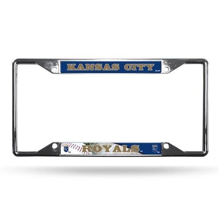 BOOKAZINE Kansas City Royals License Plate Frame Chrome EZ View 6734513507